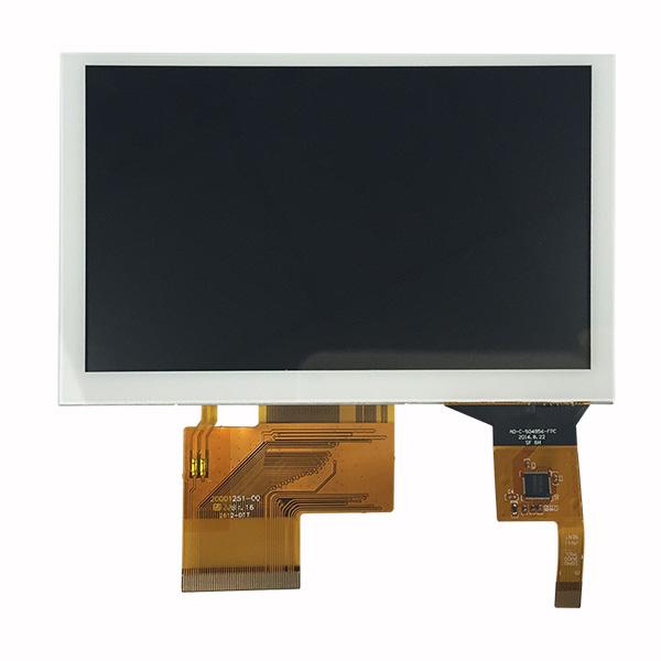 5 Inch LCD TFT Touch Display , Industrial Capacitive Touch Screen 800×480 3