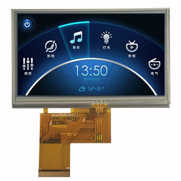 Touch 40 Pin TFT LCD Display 4.3 Inch 480x272 ST7282T2 RGB Interface 2