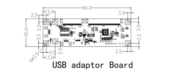 23.8 Inch LVDS FHD 1920*1080 PCAP TFT Display With USB Capacitive Touch Control 5