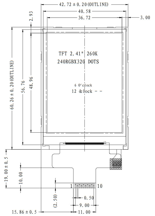 240x320 TFT LCD Display 2.4 inch, QVGA TFT LCD Display, SPI MCU 2.4 Inch TFT LCD 0