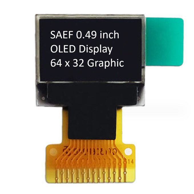 0.49 Inch OLED Display Module 64x32 Graphics Display Industrial Grade 1