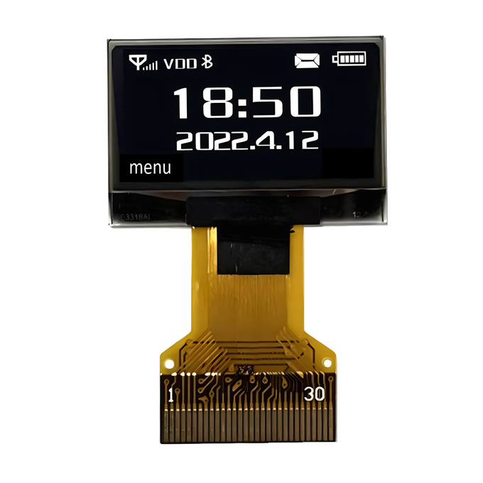 0.96 Inch Plugging Connection OLED Display China Factory Supply 128x64 Monochrome Ｗhite/Blue 5