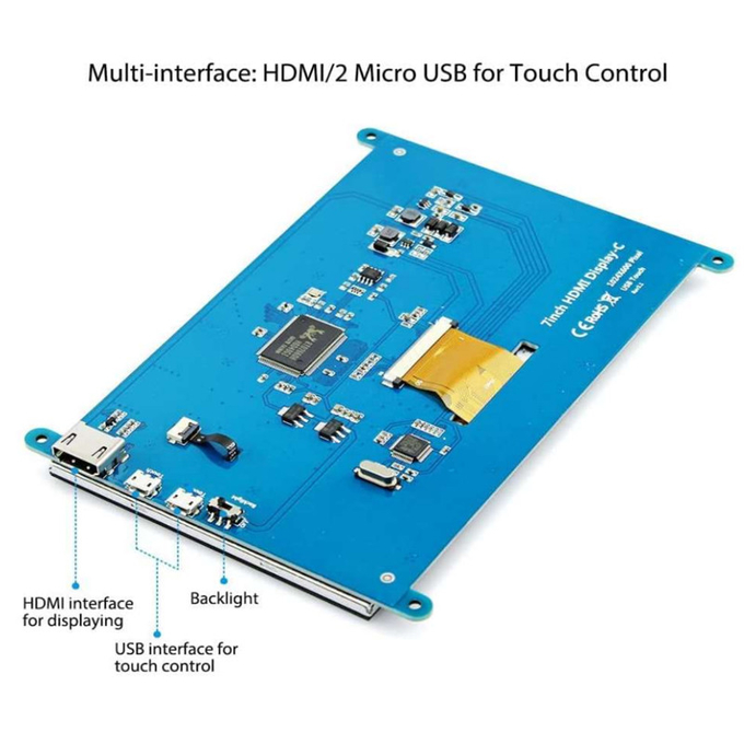 Raspberry PI 7 Inch HDMI TFT LCD Display With Capacitive Touch Screen 2