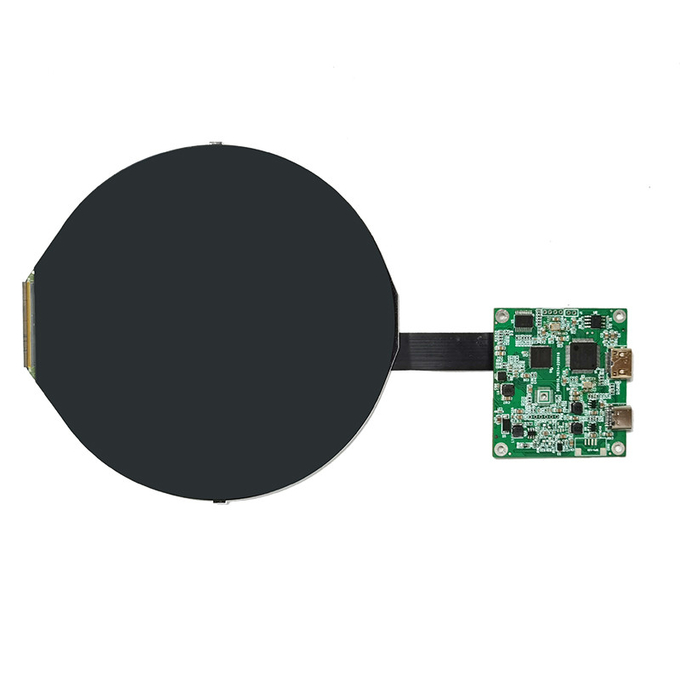 HDMI Compatible To Raspberry Pi4 5 Inch Round LCD Display 1080x1080 CTP 0