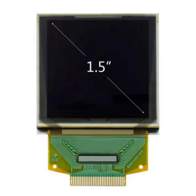 1.5 Inch 128x128 Dots 262k Color AMOLED Display ZIF Type UG-2828GDEDF11 SSD1351 Controller 2