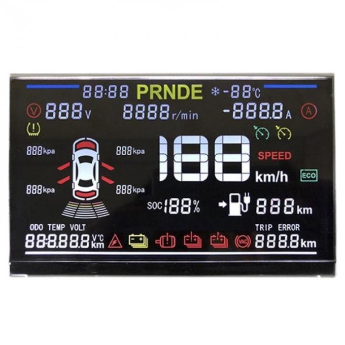 Custom Segment LCD Display For Forklift Gauge Cluster Number Display, Monochrome LCD Display 4