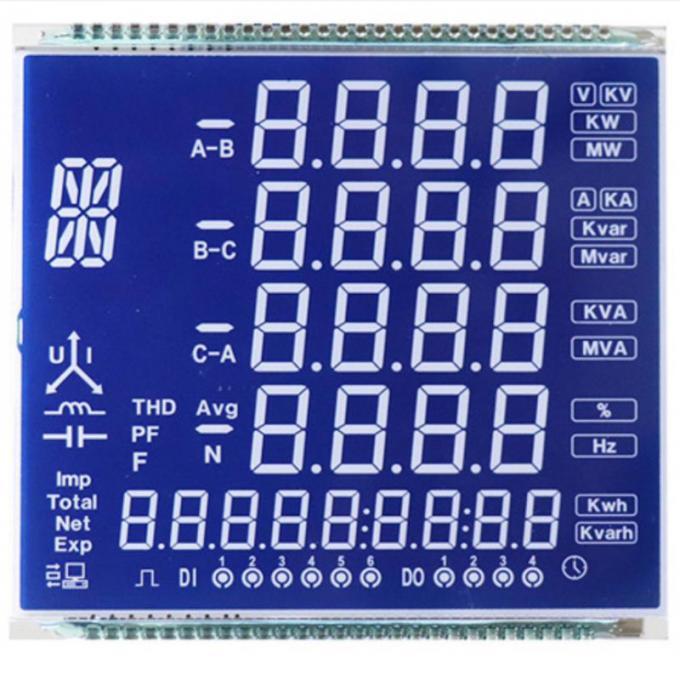 Metal Pin LCD Panel Display TN HTN STN FSTN Type Segment Digital Display 2