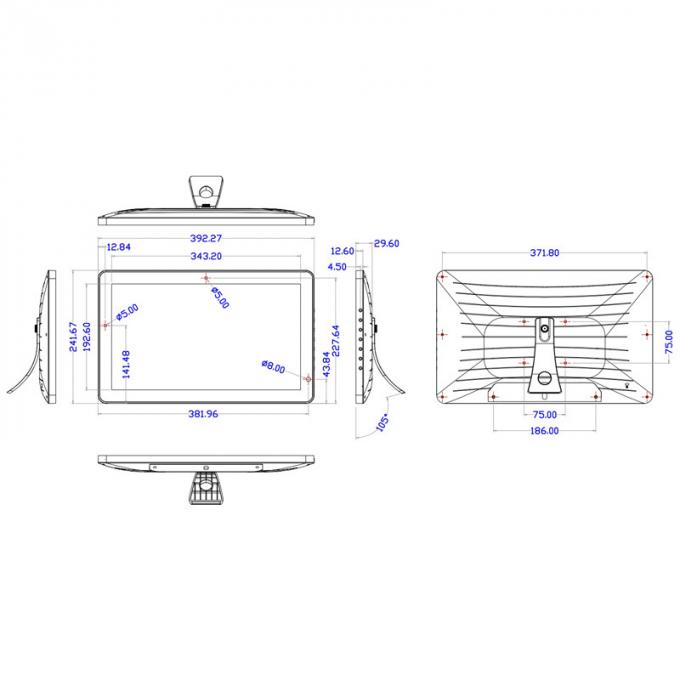 15.6 inch Multi Touch Display 1920*1080 Ips Full Hd Android Wifi All In One Pc With Rj45 Poe Port 0