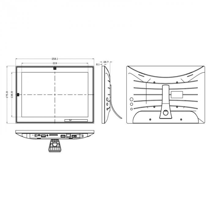 OEM Customized Advertising Display 10.1inch 1280*800 Android Wall Mounted Tablet POE RS485 Android Tablet PC 1