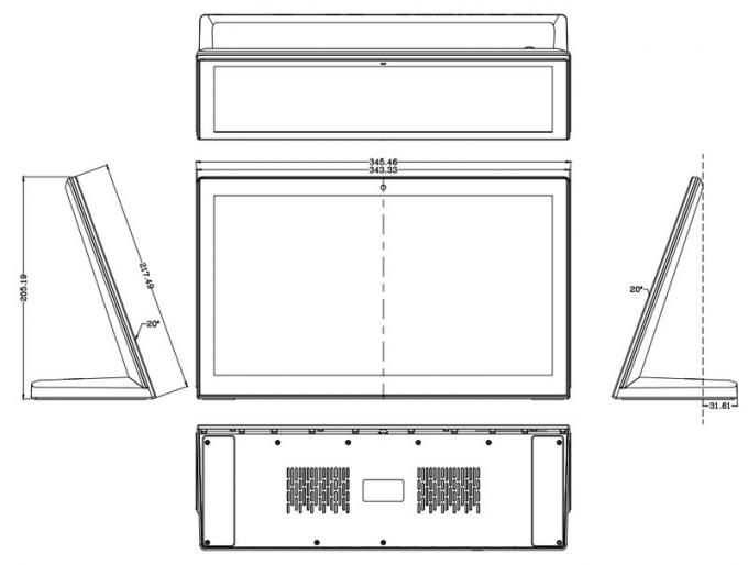 14 Inch Industrial And Commercial Android Touch All In One Intelligent Display FHD With Capacitive Touch 1