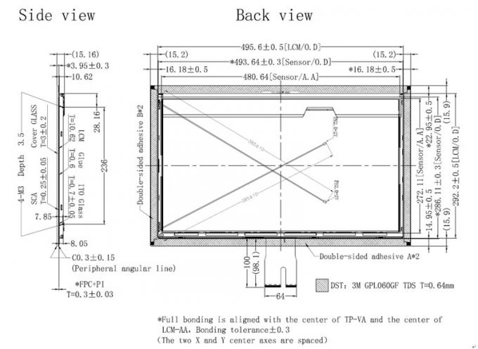 Sunlight Readable 21.5 Inch TFT LCD Display With USB Touch Screen, China Industrial TFT Display 21.5 Inch 4