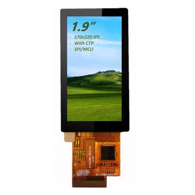 1.9" IPS TFT LCD Touch Screen 170x320 Full Viewing Angle With CTP And SPI/MCU Interface 3