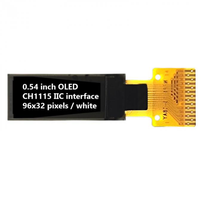 0.54 Inch I2C OLED Displays 96x32 Pixels 60cd/M2 All Viewing Angles 4