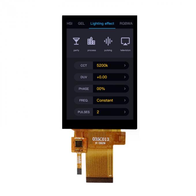 Hight Brightness 3.5 Inch PCAP TFT Display MCU And SPI Interface 12 O'Clock 4