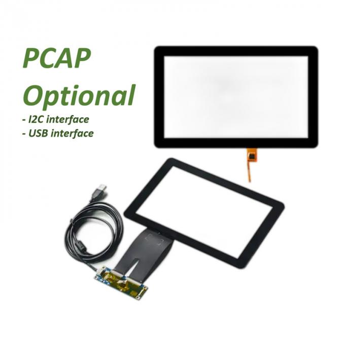 1000nits 7 Inch PCAP TFT Display 1024x600 RGB Wide Operating Temperature 5