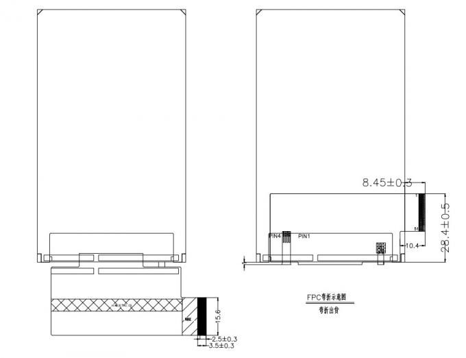 4.3 Inch IPS TFT 480X800 LCD Display, Portrait Type 4.3 Inch RGB Interface TFT Screen 1