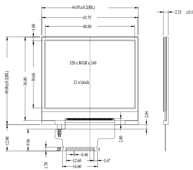 Saef QVGA TFT LCD Display 2 Inch With ILI9342C Driver SPI Interface 0