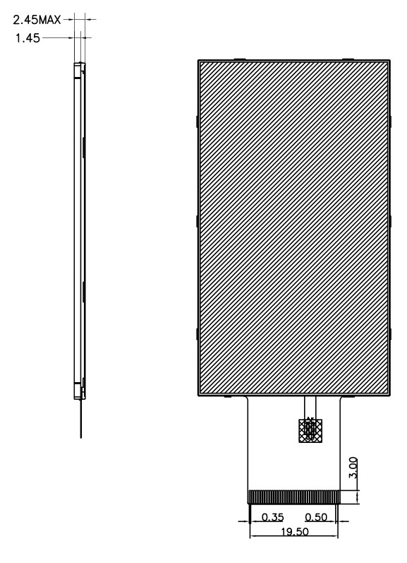 360x640 IPS 3 Inch TFT LCD Module Display Full Viewing Angle With RGB Interface 1