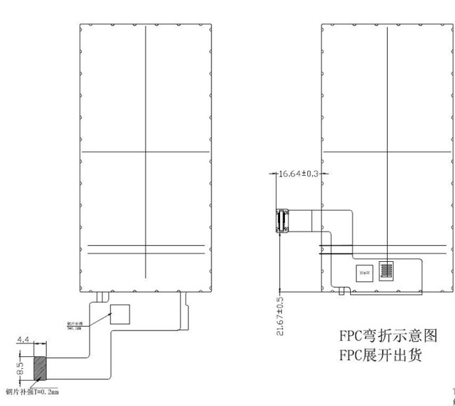 4 Inch IPS TFT LCD 540x1080 High PPI 30 Pin For Medical Device Front Screen 1