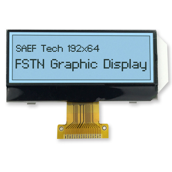 COG 192x64 Monochrome Graphic LCD Display FSTN Positive UC1609C 3.3V SPI Interface 5