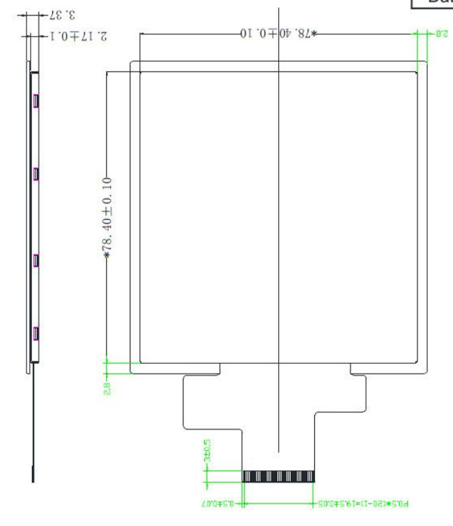 Square TFT Display 4 Inch With MIPI 320x320 Dots Resolution For Front Screen 1