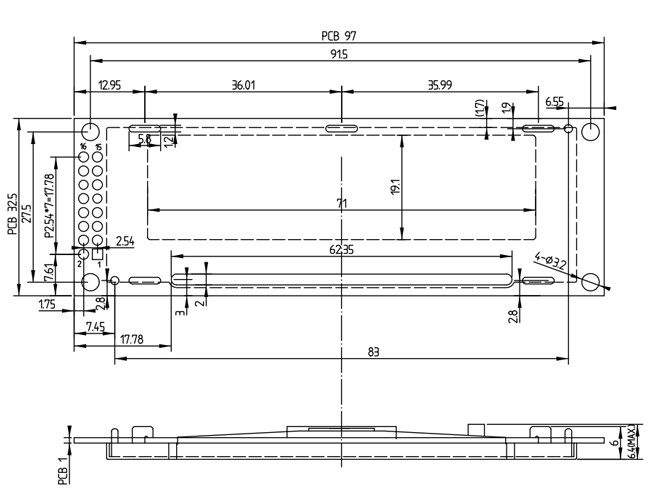 2.8 Inch 256x64 OLED Display with SPI 6800 8080 Interface 16 Grey Scale Screen 0