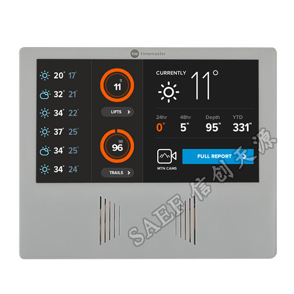 1024x600 Dots 7 Inch TFT Touch Screen , PCAP Touch Panel Full Viewing Angle 2