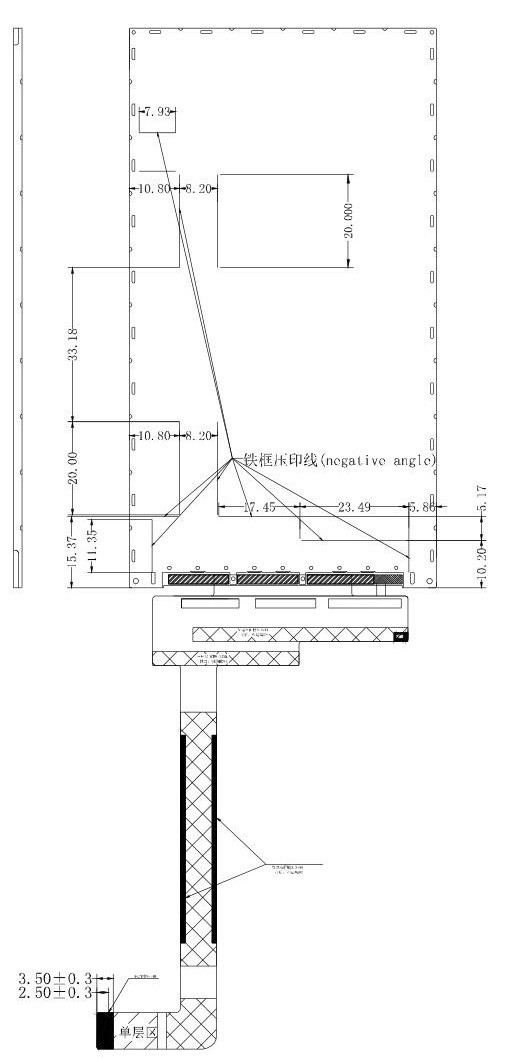 MIPI Interface 5 Inch TFT LCD HD 720x1280 Portrait With CTP LCD Module 1