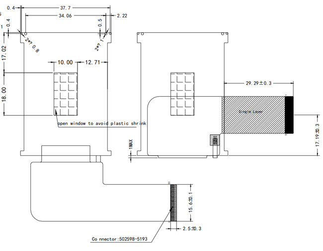 QVGA 240x320 2 Inch LCD Display , IPS TFT Screen SPI MCU RGB Interface 1