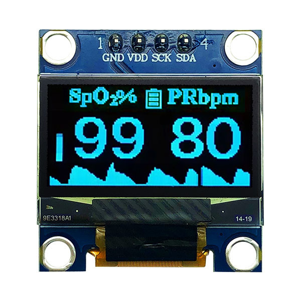 0.96 Inch OLED Module 12864 COG PCB 4 Pins SPI I2C For Medical Device 3