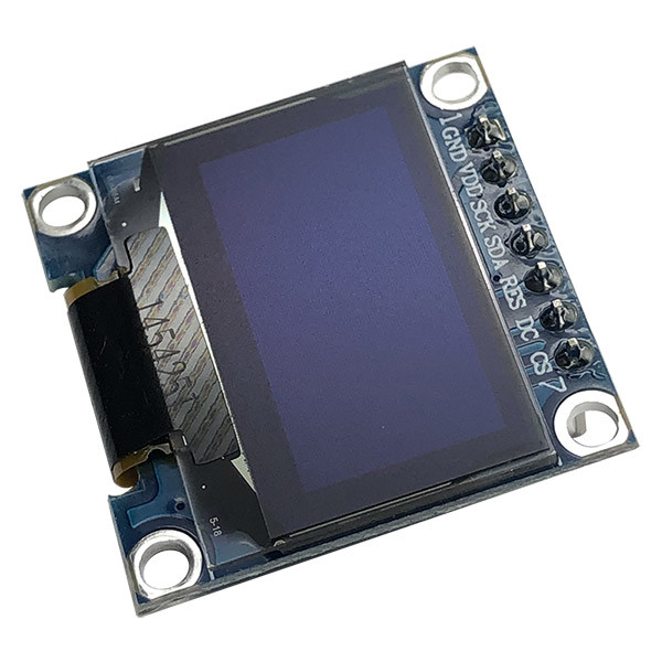 0.96 Inch SSD1306 Controller 7 Pin White And Blue Fonts SPI OLED Display 128x64 3V PMOLED 1